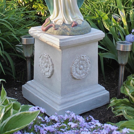 English Rosette Garden Sculptural Plinth: Large